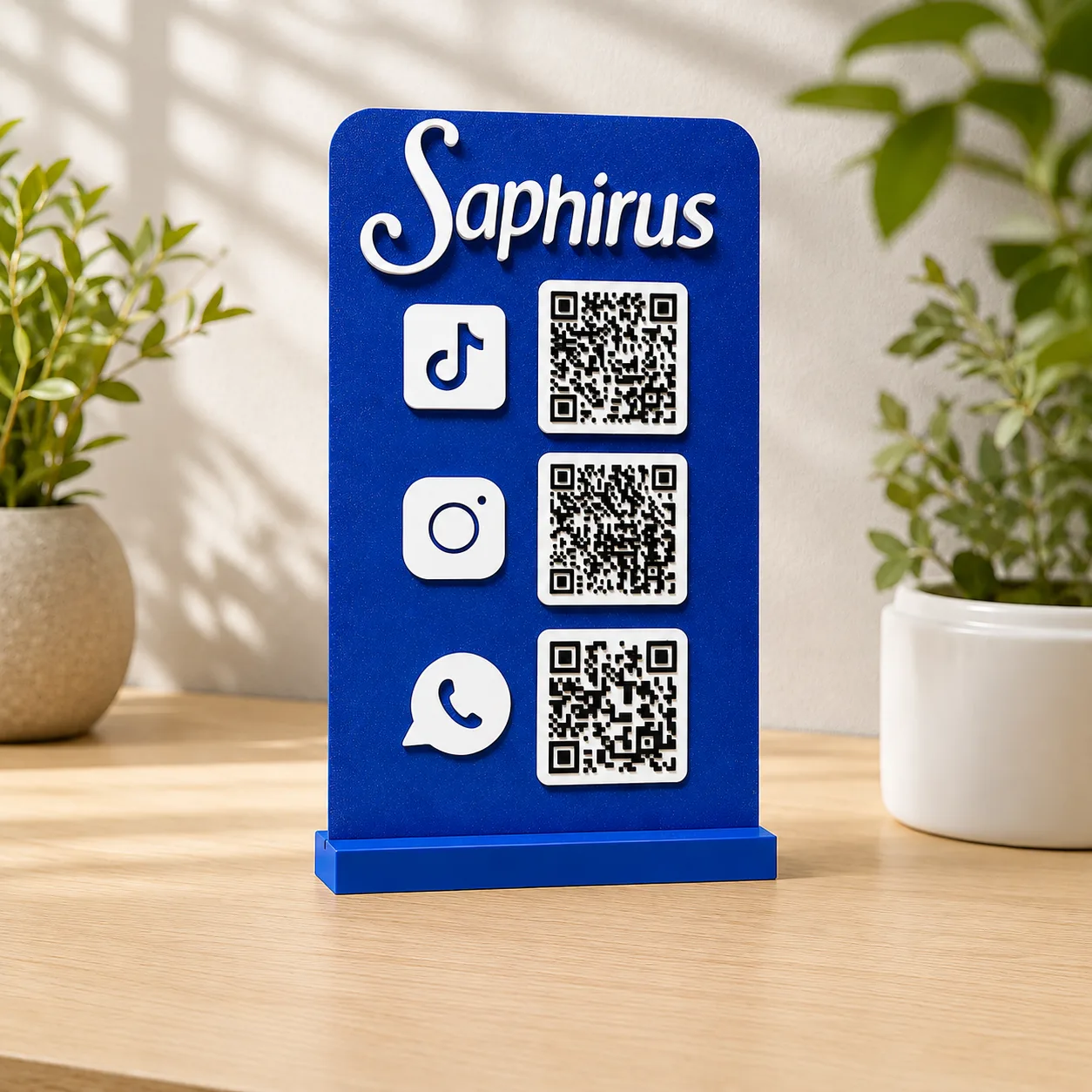 Cartel QR de redes sociales