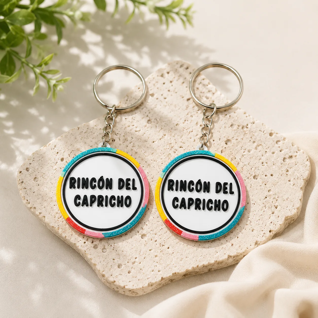Llaveros circulares personalizados